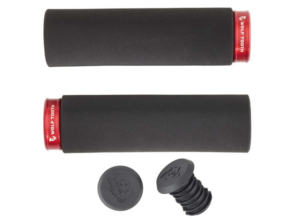 Wolf Tooth Fat Paw Lock-On Grips schwarz-rot,