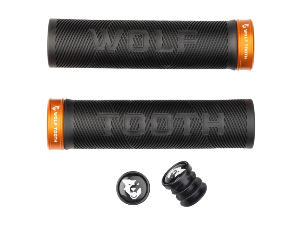 Wolf Tooth Echo Lock-On Grip schwarz-orange, 132mm lang, ∅ 32mm