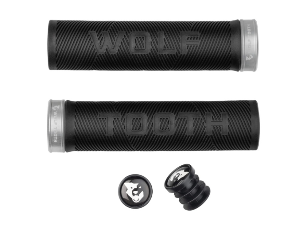 Wolf Tooth Echo Lock-On Grip schwarz-silber, 132mm lang, ∅ 32mm