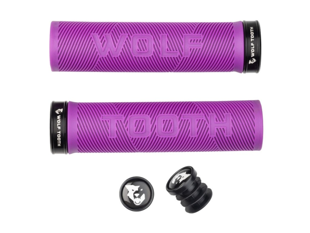 Wolf Tooth Echo Lock-On Grip Color violett-schwarz, 132mm lang, ∅ 32mm