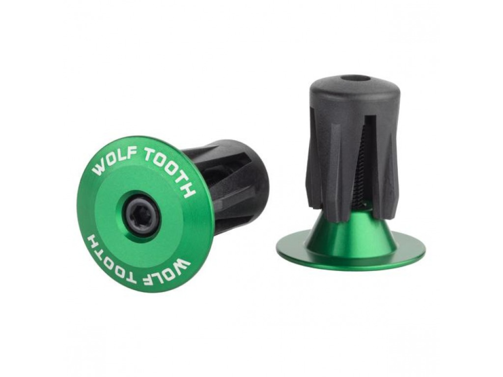 Wolf Tooth Alloy Bar End Plug grün