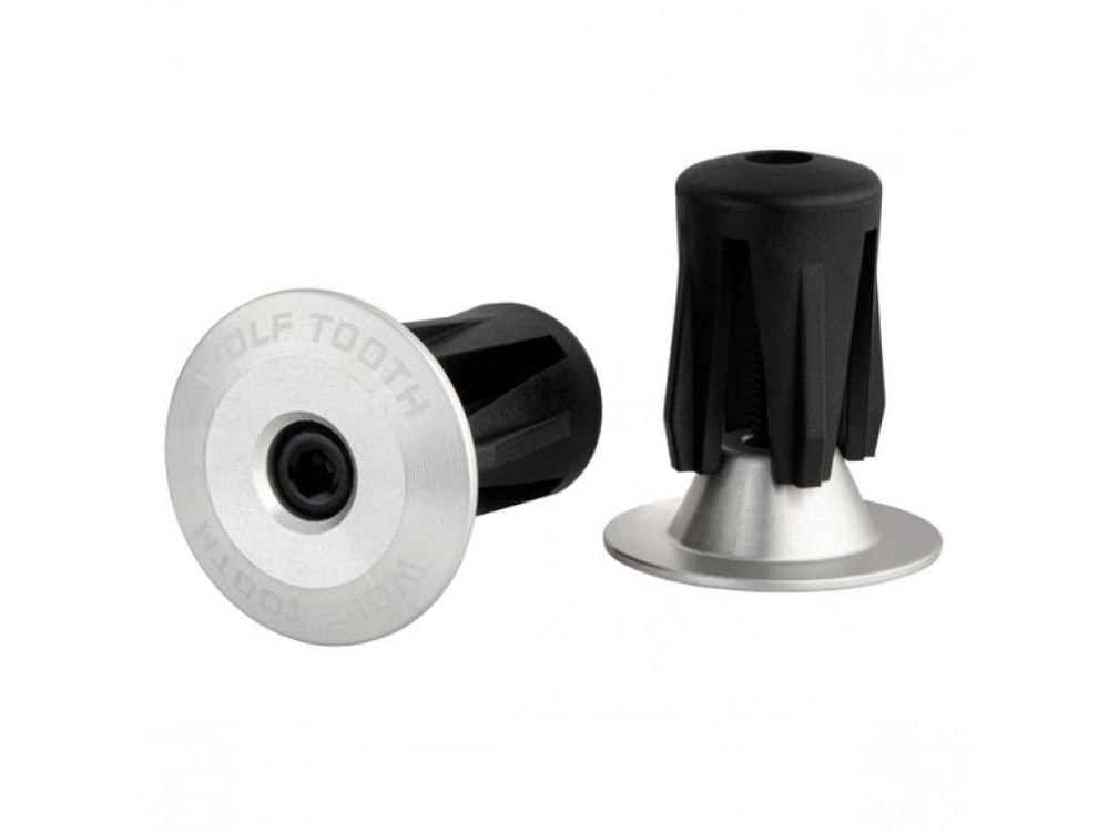 Wolf Tooth Alloy Bar End Plug silber