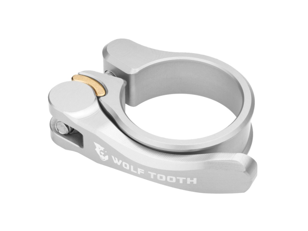 Wolf Tooth Ultralight Sattelklemme 31.8, mit Schnellspanner silber