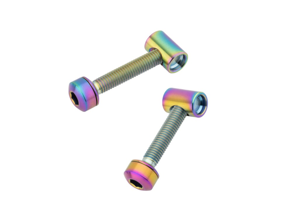 Wolf Tooth Bollt / Barrel Nut Set Titan rainbow (1d)