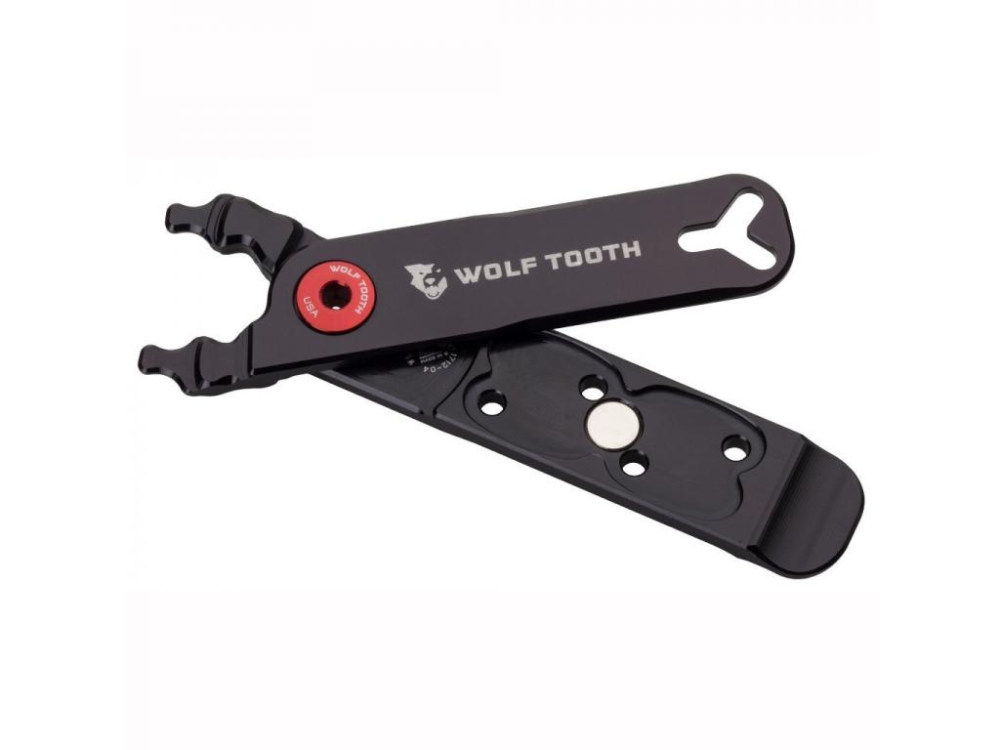 Wolf Tooth Pack Pliers Master-Link Multi-Tool schwarz-rot