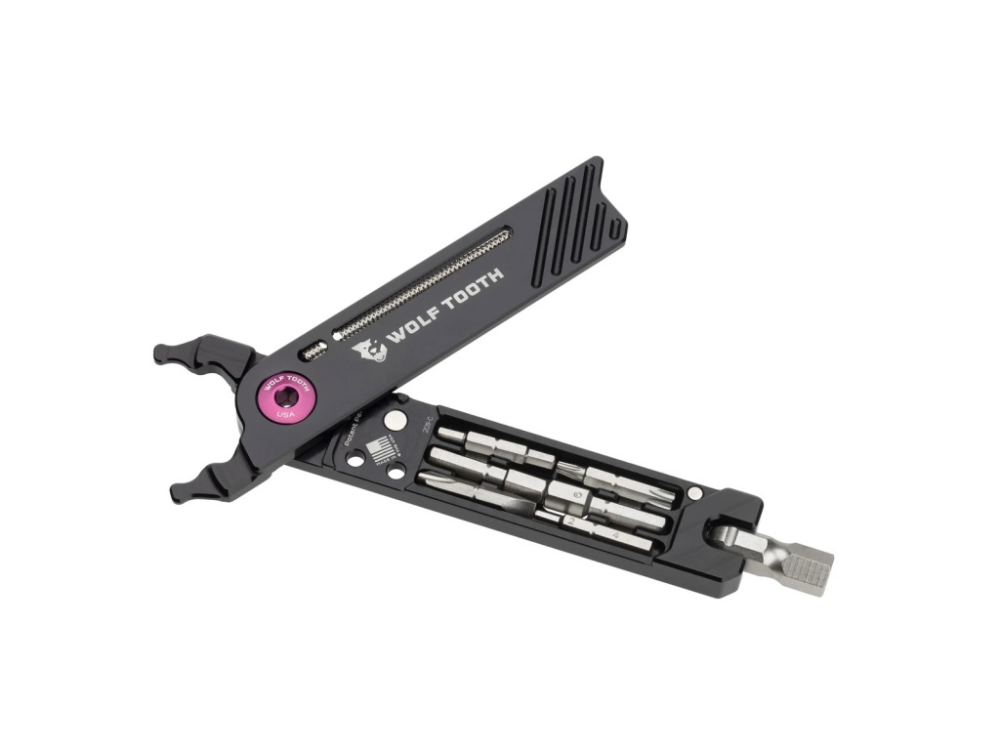 Wolf Tooth Pack Pliers 8-Bit Multi-Tool schwarz-violett