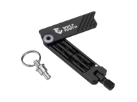 Wolf Tooth 6-Bit Hex Wrench Multi-Tool with Keyring schwarz-gunmetal