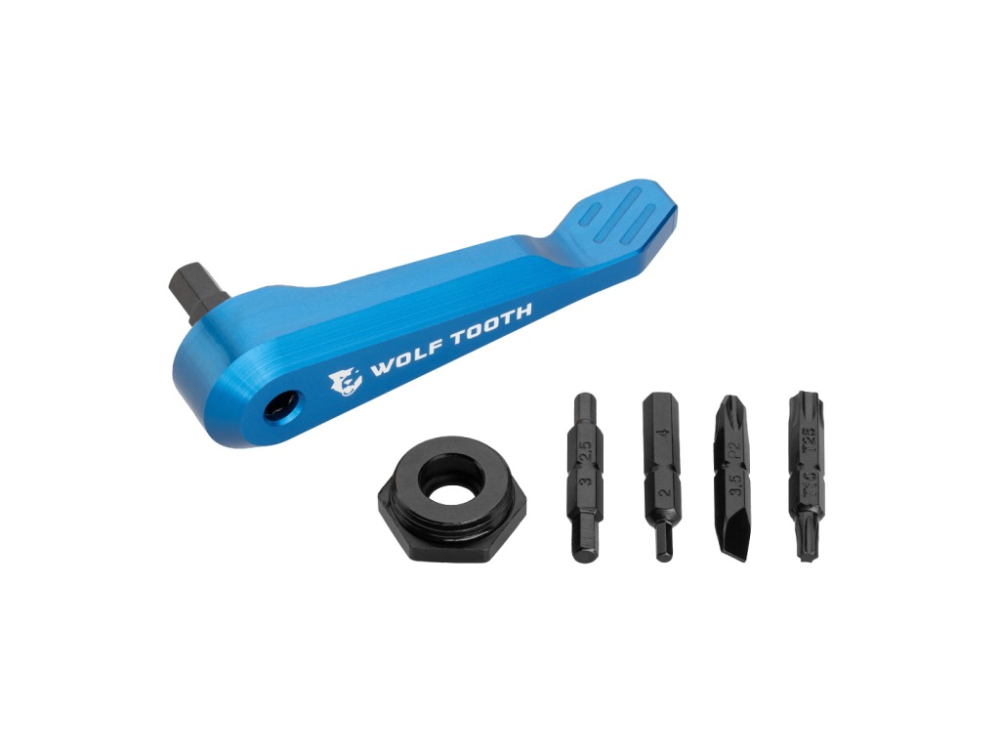 Wolf Tooth Axle Handle Multi-Tool blau