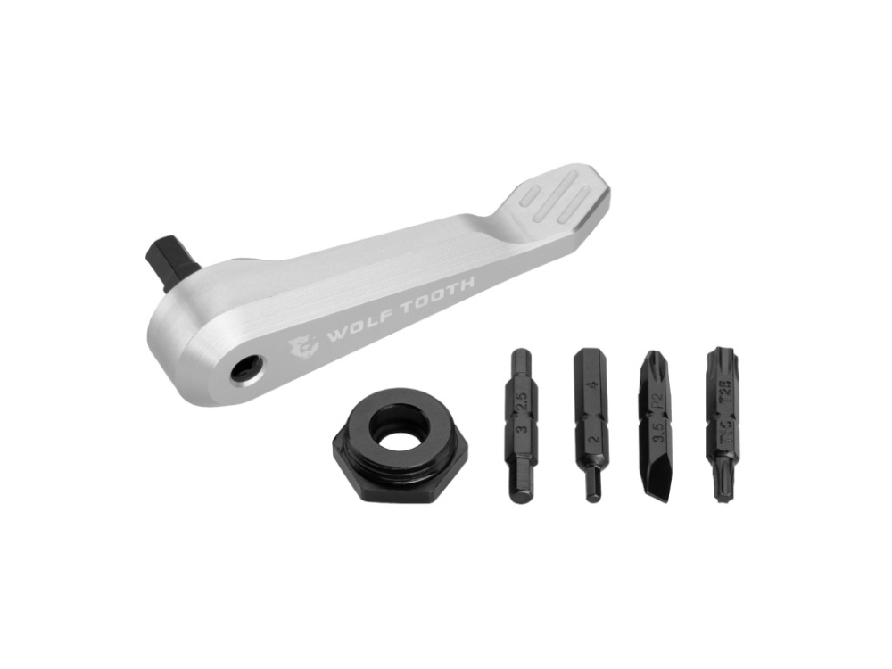 Wolf Tooth Axle Handle Multi-Tool silber