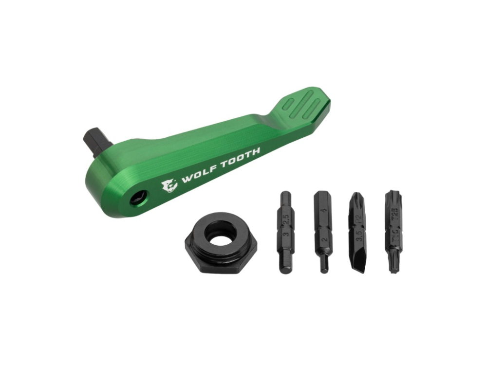 Wolf Tooth Axle Handle Multi-Tool grün