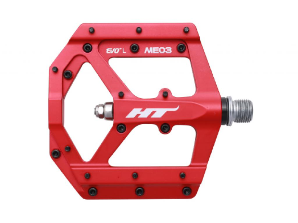 HT-Components ME03 Flat Pedal matt. rot