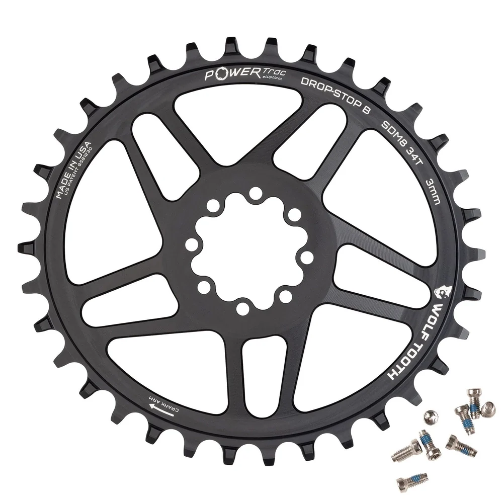 Wolf Tooth Oval Direct Mount SRAM MTB 8 Bolt Drop-Stop B 34 Zähne