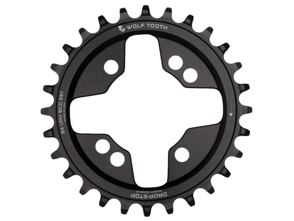 Wolf Tooth MTB BCD64 Drop-Stop A 28 Zähne, schwarz