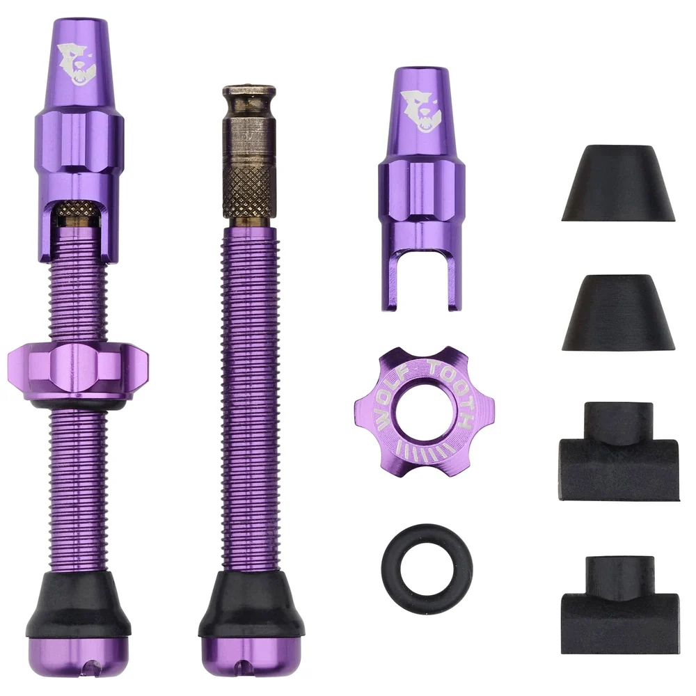 Wolf Tooth Tubeless Valve Stem Kit for Clik Valve 44mm ultra violett