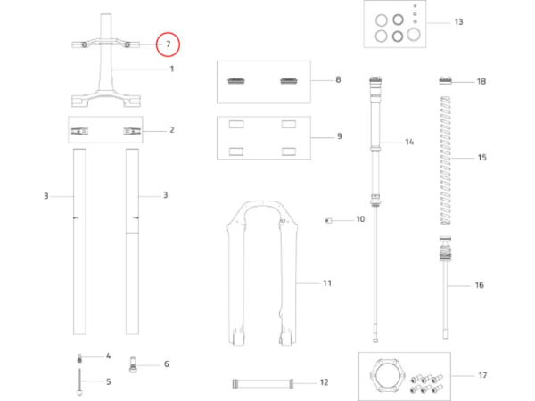Formula Upper Crown Kit (H.8 black)