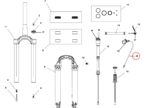 Lockout remote cable (50cm)