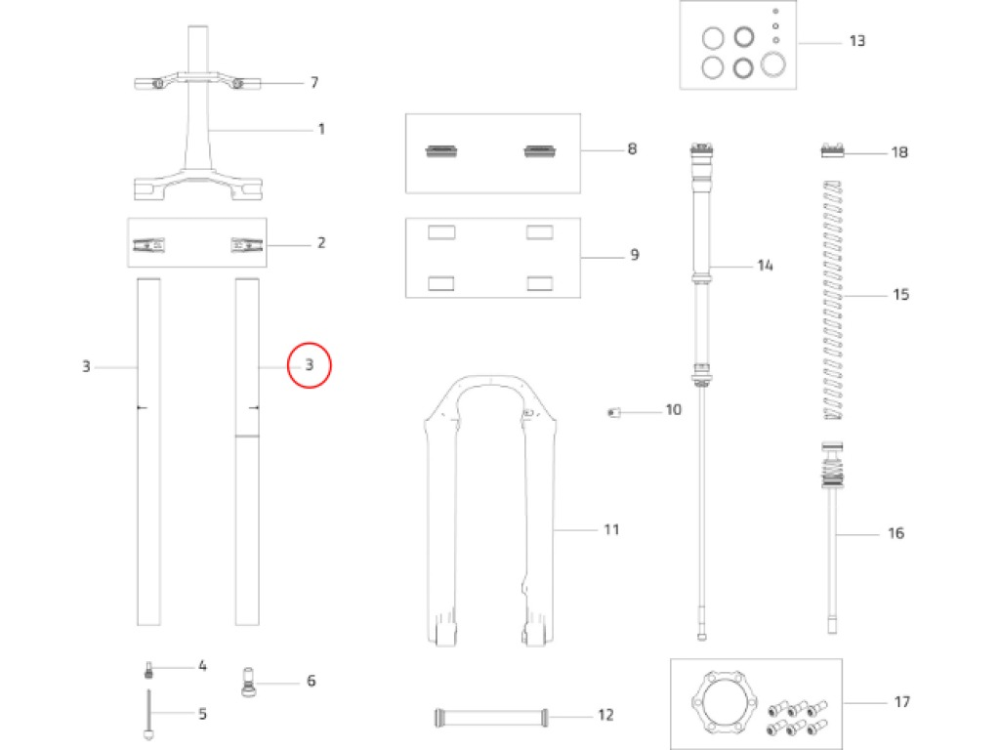 Stanchions Kit (Black)