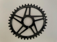 Wolf Tooth Oval Direct Mount Easton Drop-Stop B 42 Zähne, schwarz