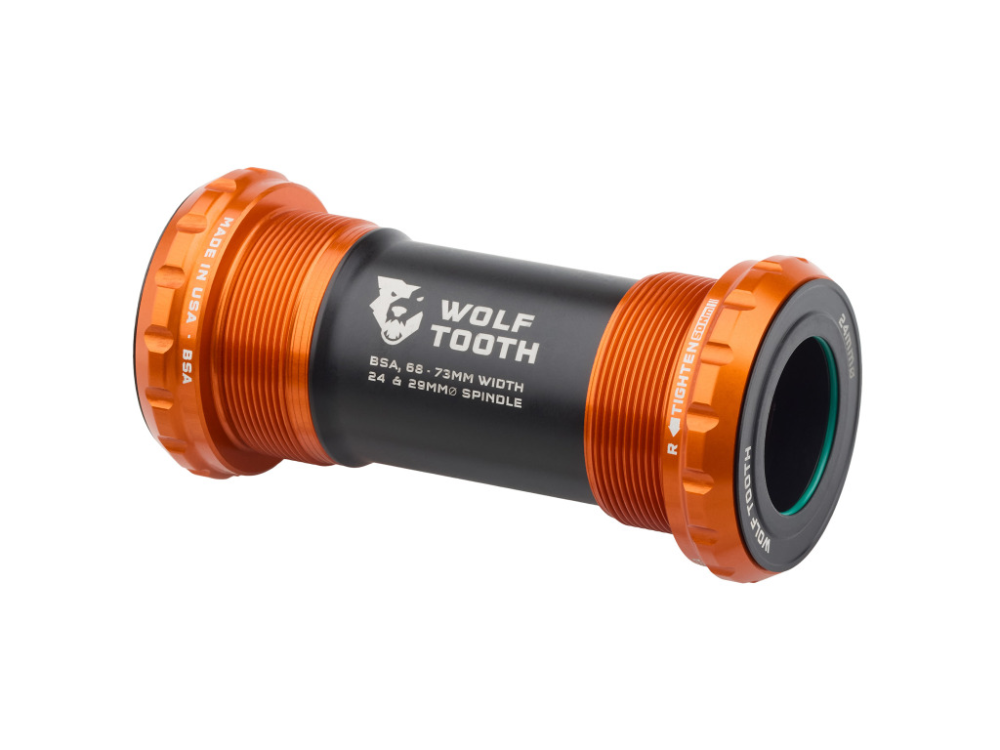 Wolf Tooth BSA Tretlager für 24mm Achse orange