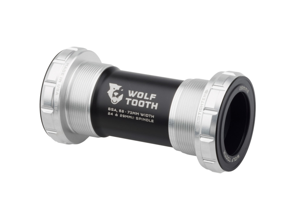 Wolf Tooth BSA Tretlager für 29mm DUB Achse silver raw