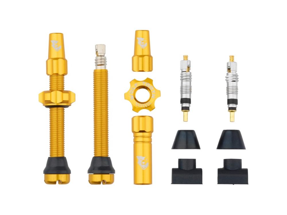 Wolf Tooth Tubless Alu Ventil 40mm Kit gold