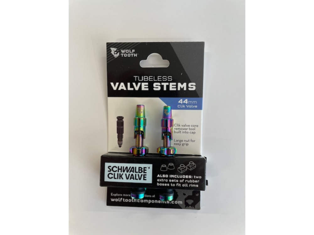 Wolf Tooth Tubeless Valve Stem Kit for Clik Valve 44mm oilslick