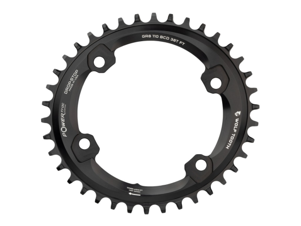 Wolf Tooth Oval BCD110 Shimano GRX Asymmetric Drop-Stop B