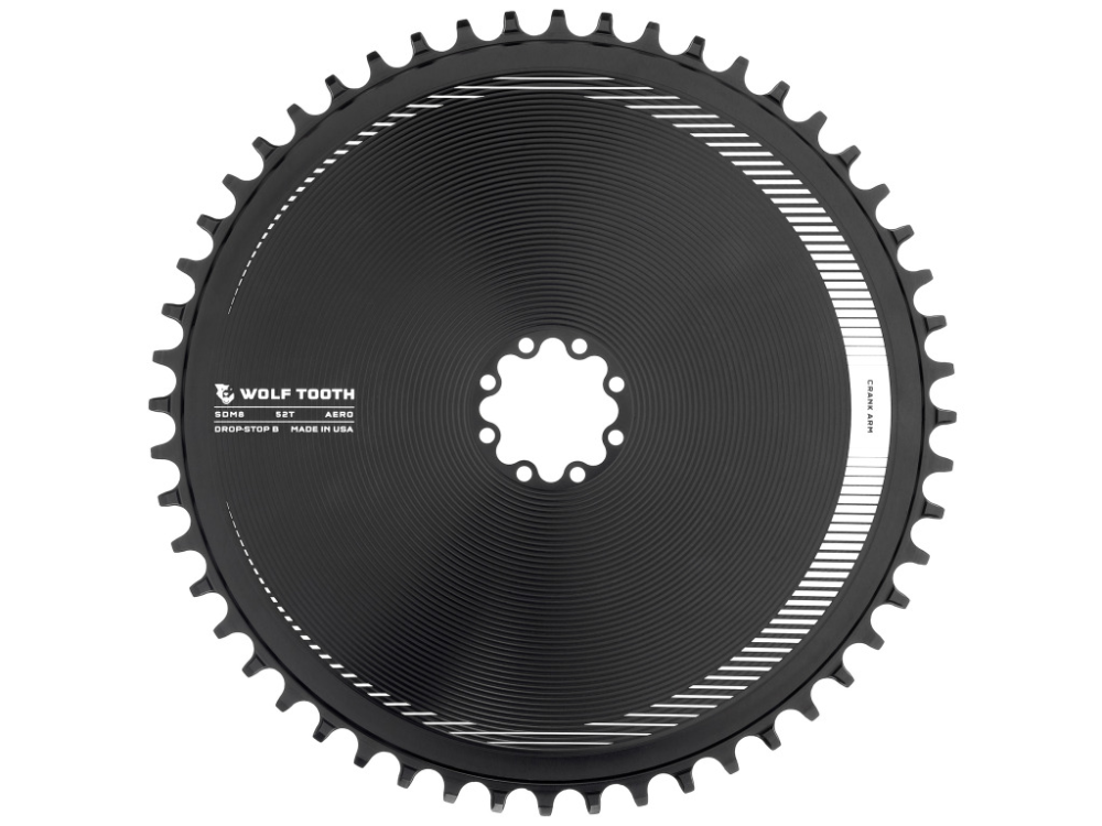 Wolf Tooth Aero Direct Mount Chainring for SRAM 8-Bolt Gravel / Road Cranks 52 Zähne