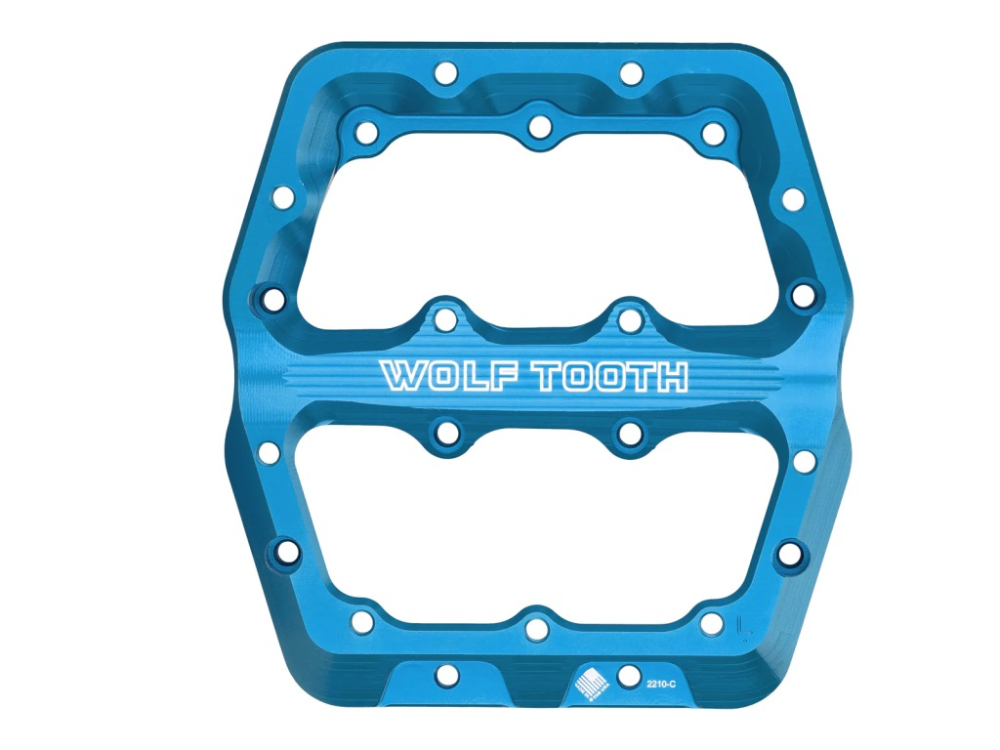 Wolf Tooth Waveform Pedal Body Small links, blau