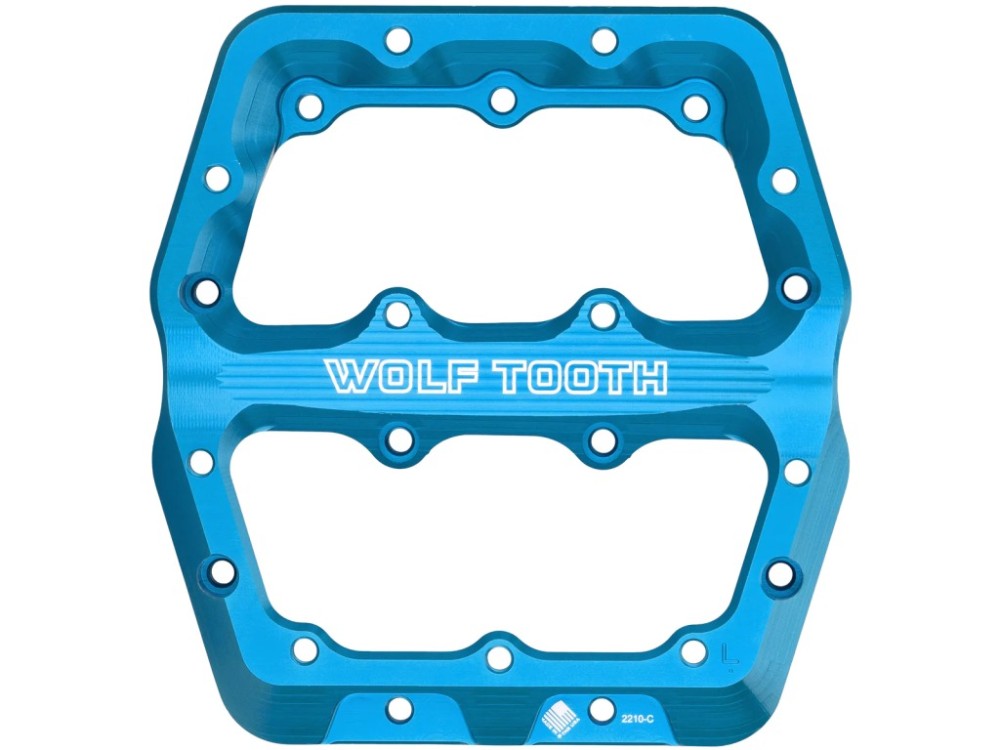 Wolf Tooth Waveform Pedal Body Large links, blau