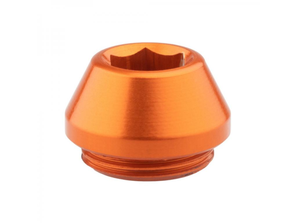 Wolf Tooth Achs Abschlusskappe orange