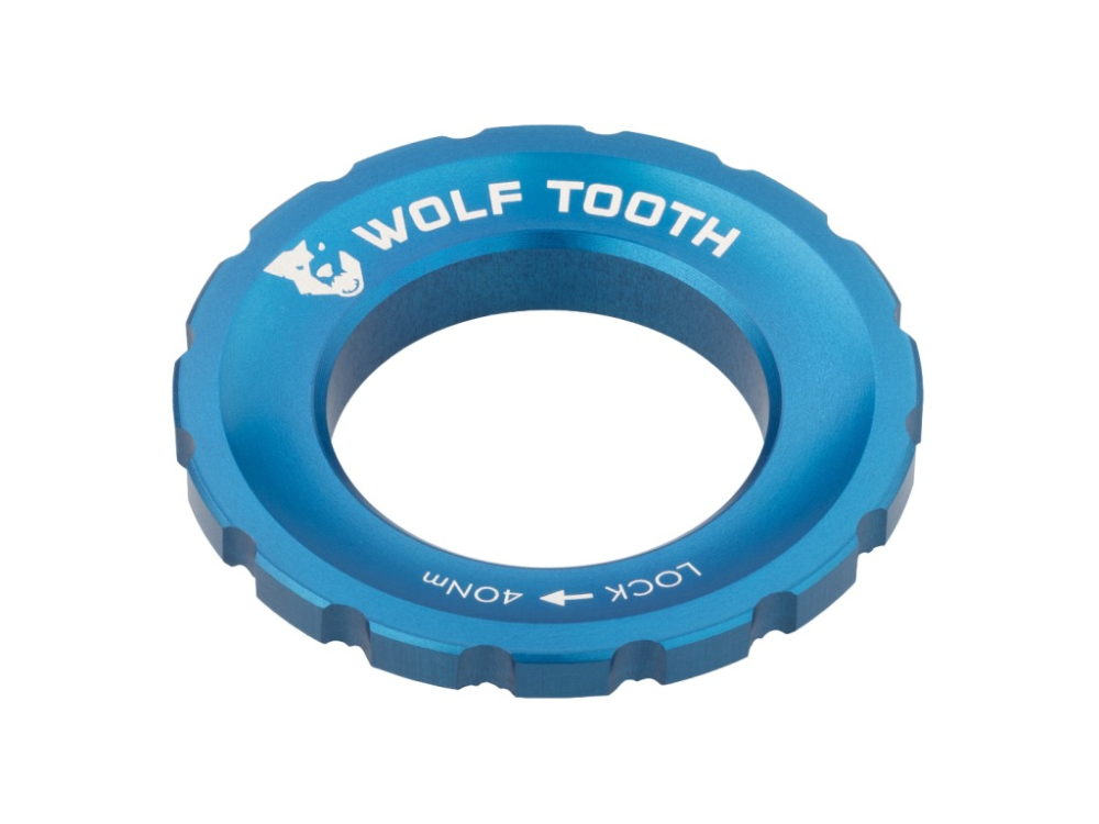 Wolf Tooth Centerlock Rotor Lockring blau