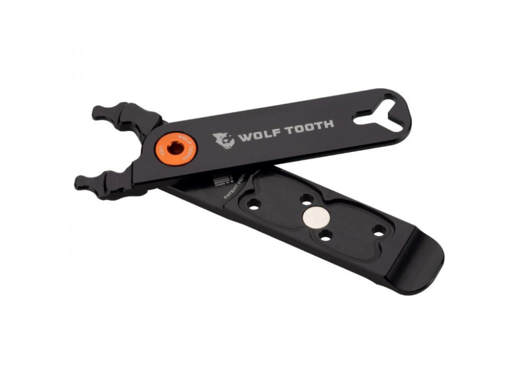 Wolf Tooth Pack Pliers Master-Link Multi-Tool schwarz-orange