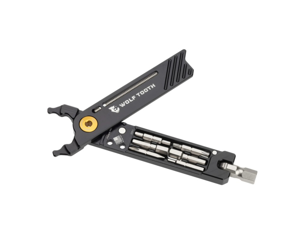 Wolf Tooth Pack Pliers 8-Bit Multi-Tool schwarz-gold